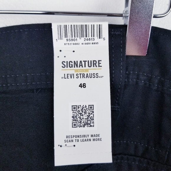 Signature Gold by Levi Strauss Black Cargo Shorts NWT - Picture 4 of 8